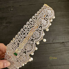 Premium American Diamond Bridal Hipbelt - Floral - G11504