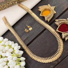 Vriksham Minimalist Temple Style Kasulaperu Long Neckpiece-G22425