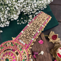 Vriksham Designer Floral Style 1 gm Gold Hipbelt-Gold Bead-G18751