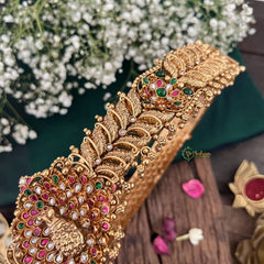 Vriksham Unique Peacock Pendant 1 gm Gold Hipbelt-Gold Bead-G18750