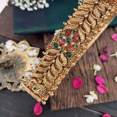 Vriksham Unique Peacock Pendant 1 gm Gold Hipbelt-Gold Bead-G18750