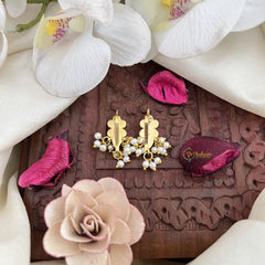 Vriksham Unique Floral Maharashtrian Style Press Bugadi-Red Green & White-J3096