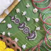 Vriksham Bridal Black Polish Traditional Precious Kemp Mang Tikka-G17575