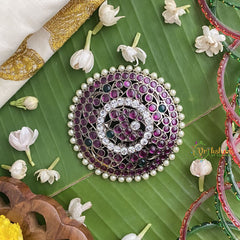 Vriksham Black Polish Traditional Precious Kemp Jada Billai-G17564