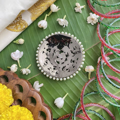 Vriksham Black Polish Traditional Precious Kemp Jada Billai-G17564