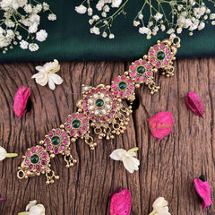 Elegant 1 gm Gold AD Stone Floral Choker-G14319