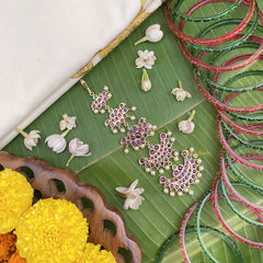 Vriksham Exquisite Traditional Kemp Stone Maang Tikka-G17552