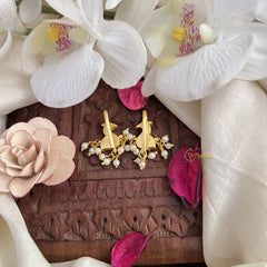 Vriksham Bird Shape Maharashtrian Style Press Bugadi-Red Green-J3102