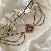 Gold Alike Lakshmi Jada Billai with Gold Bead Maatil-G14903