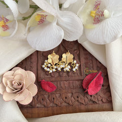 Vriksham Exclusive Floral Maharashtrian Style Press Bugadi-Red Green & White-J3095