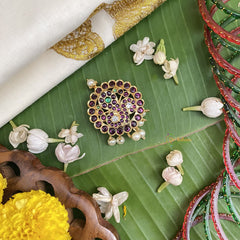 Vriksham Traditional Peacock Kemp Jada Billai-G17558