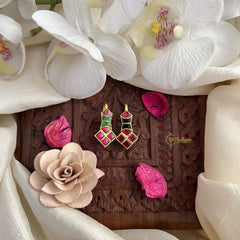 Vriksham Designer Maharashtrian Style Press Bugadi-Green Red-J3073