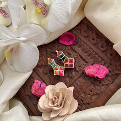 Vriksham Designer Maharashtrian Style Press Bugadi-Green Red-J3073