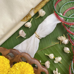 Vriksham Precious Kemp Finger Ring-White Green-Pearl-G17536