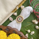 Vriksham Precious Kemp Round Finger Ring-Pearl-G17537