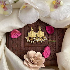 Vriksham Unique Maharashtrian Style Press Bugadi-Green Red-Pearls-J3072