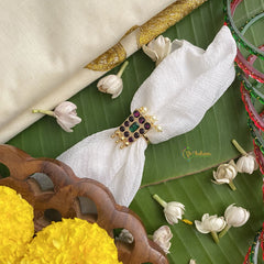 Vriksham Precious Kemp Finger Ring-Pearl-G17535