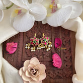 Vriksham Designer Maharashtrian Style Press Bugadi-Red Green-J3067