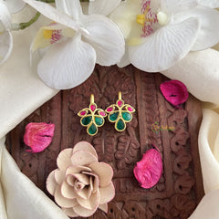 Vriksham Antique Maharashtrian Style Press Bugadi-Red Green-J3091