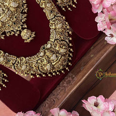 Vriksham Bridal Classic 3 Layered Lakshmi AD Stone Bridal Set-G21188