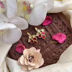 Vriksham Antique Designer Maharashtrian Style Press Bugadi-Red White-J3070