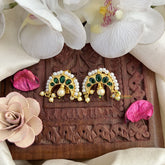 Vriksham Half Moon Style Maharashtrian Style Press Bugadi-Green-J3116