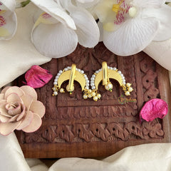 Vriksham Half Moon Style Maharashtrian Style Press Bugadi-Green-J3116