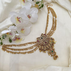 Designer Non Idol Jada Billai with Gold Bead Maatil-G14851
