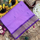 Vriksham Orchid Purple & Purple Border With Butta Design Kalyani Cotton Saree-VS4963