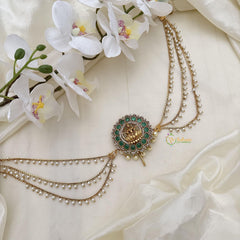 Stylish AD Stone Lakshmi Jada Billai with Pearl Maatil-G14850