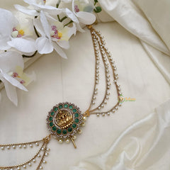 Stylish AD Stone Lakshmi Jada Billai with Pearl Maatil-G14850