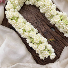 Vriksham Fastive White Jasmin Buds Gajra Flower Accessories ( Gundu malli )-H1231