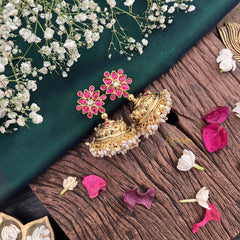 Vriksham Exquisite Floral Style 1 gm gold Jhumka-G18761