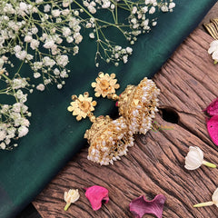 Vriksham Exquisite Floral Style 1 gm gold Jhumka-G18761