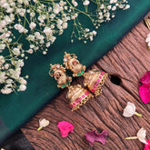 Vriksham Exquisite Peacock 1 gm gold Jhumka-G17079