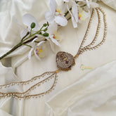 AD Stone Lakshmi Jada Billai with Pearl Maatil-G14843