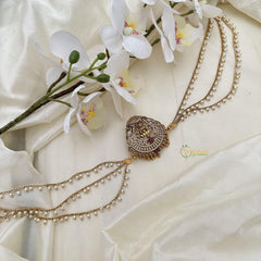 AD Stone Lakshmi Jada Billai with Pearl Maatil-G14843