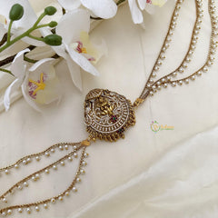 AD Stone Lakshmi Jada Billai with Pearl Maatil-G14843