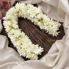 Vriksham Elegance White Jasmin Gajra Flower Accessories-H1232