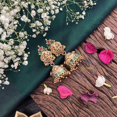 Vriksham Exquisite Lakshmi 1 gm gold Jhumka-G17071