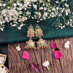 Vriksham Exquisite Lakshmi 1 gm gold Jhumka-G17071