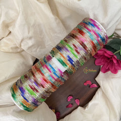 Vriksham Radiant Rainbow Bangles – Baby Shower Special Bangles Set-G19545
