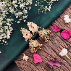 Vriksham Exquisite Lakshmi 1 gm gold Jhumka-G17071