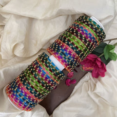 Vriksham Golden Heart Bangles for Seemantham & Baby Shower Bangle Set-G19539