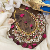 Vriksham Exquisite Jadau Kundan Guttapusalu Neckpiece-J2970