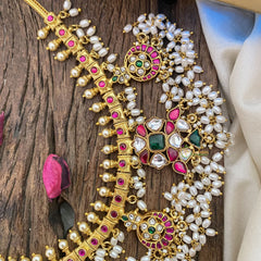 Vriksham Exquisite Jadau Kundan Guttapusalu Neckpiece-J2970