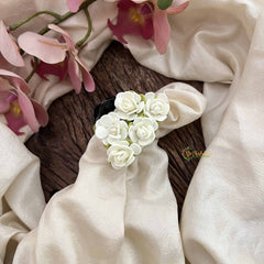 Vriksham Classic Mallipoo Jasmine With Leaf Hair Clip-KH1247