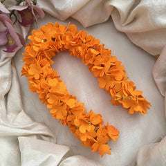 Vriksham Radiant Orange Festive Jasmin Gajra Flower Accessories-KH1235
