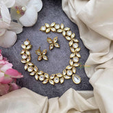 Vriksham Designer Floral Design Gold Plated Kundan Neckpiece-G20369