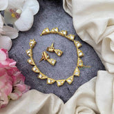 Vriksham Esthetic Crystal Geometric Design Gold Plated Kundan Neckpiece-G20372